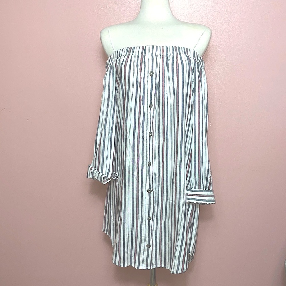 WAYF Off Shoulder Mini Dress
